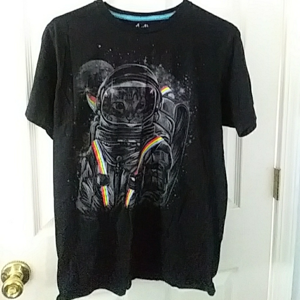 Threadless Space Mission Black Tee Shirt